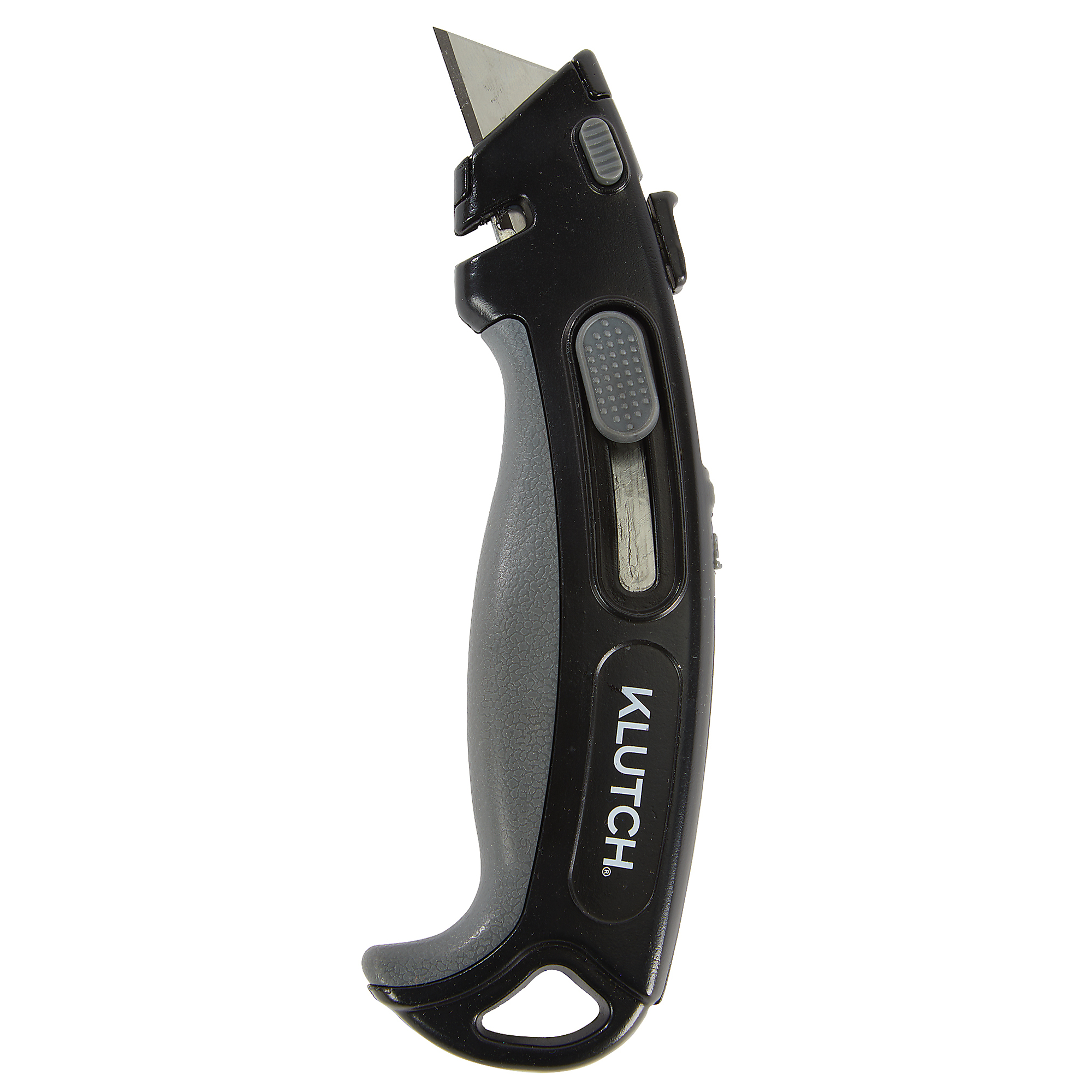 Klutch Retractable Multi-Function Utility Knife with Ergonomic Handle and 3 Blades